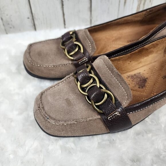 Naturalizer Leather Loafers Tan Size 7.5 - Picture 5 of 10